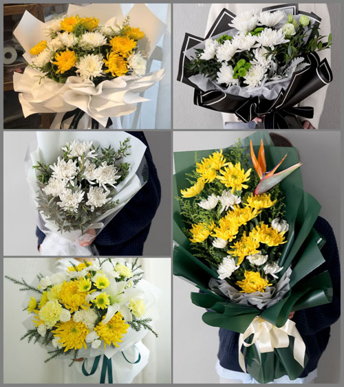 河南周口淮阳县刘振屯乡白事花束代送